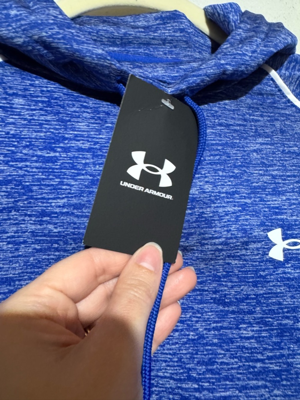 Under Armour NWT Velocity Hoodie Women Size S Blue Long Sleeve Athletic Workoit - Picture 4 of 6